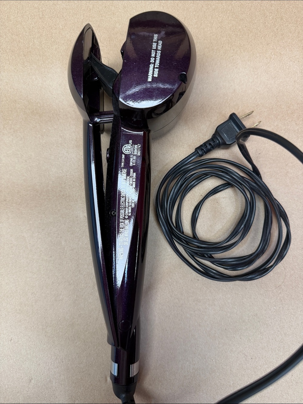 Conair Infinitipro Automatic Curling Iron - Deep Plum - Picture 6 of 8